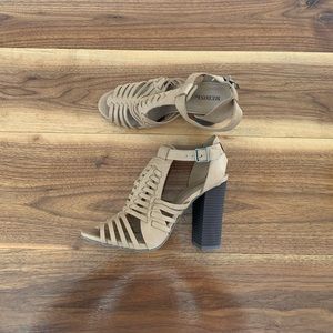 Merona Tan Chunky Heel